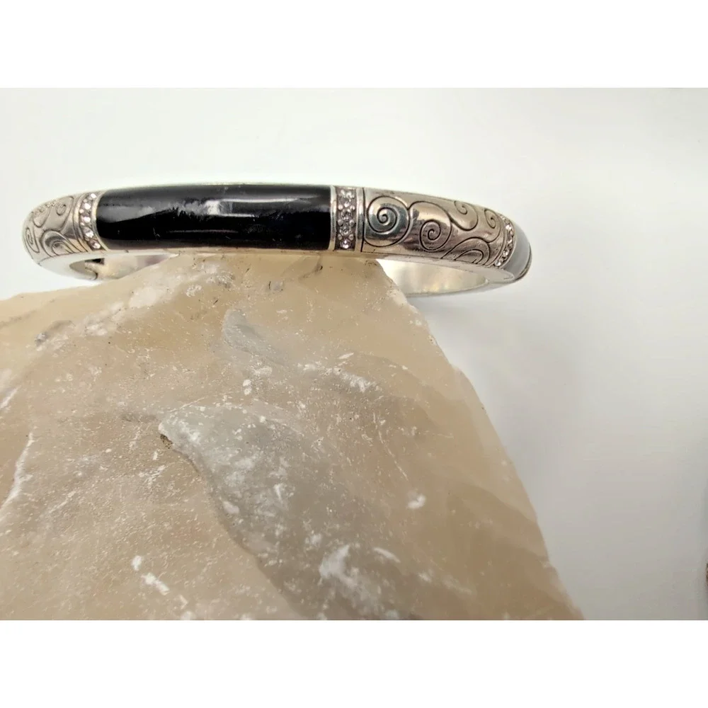 Brighton Wiltern Hinged Bangle Swarovski Crystals